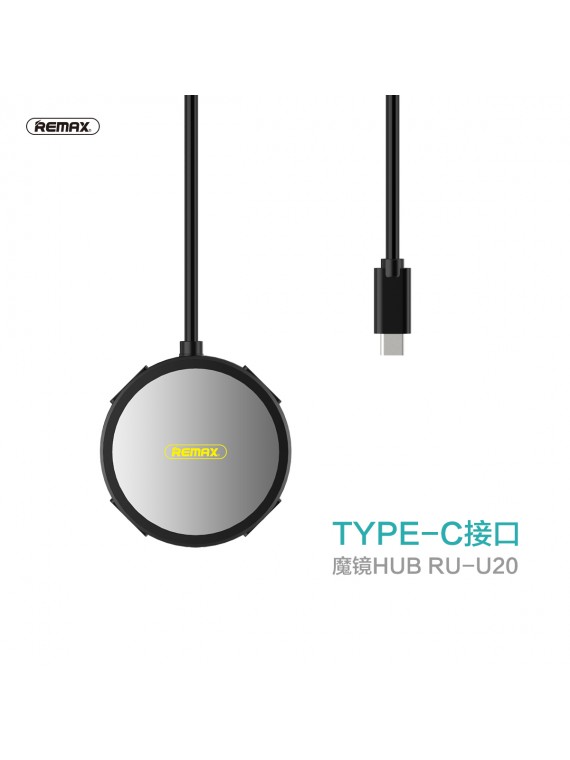 REMAX RU-U20 Mogee 4USB High-Speed USB HUB Black
