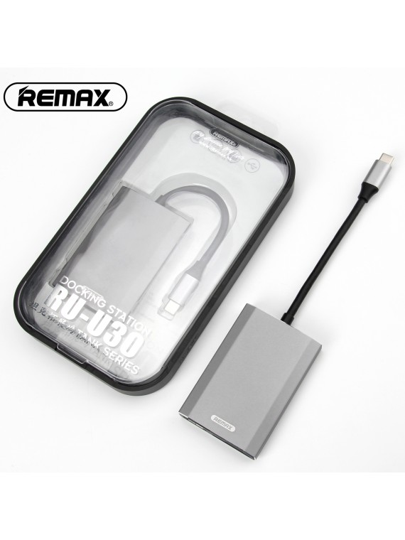 	 REMAX RU-U30 Docking Station (Six In One) Grey