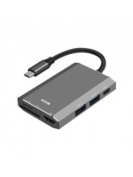 	 REMAX RU-U30 Docking Station (Six In One) Grey