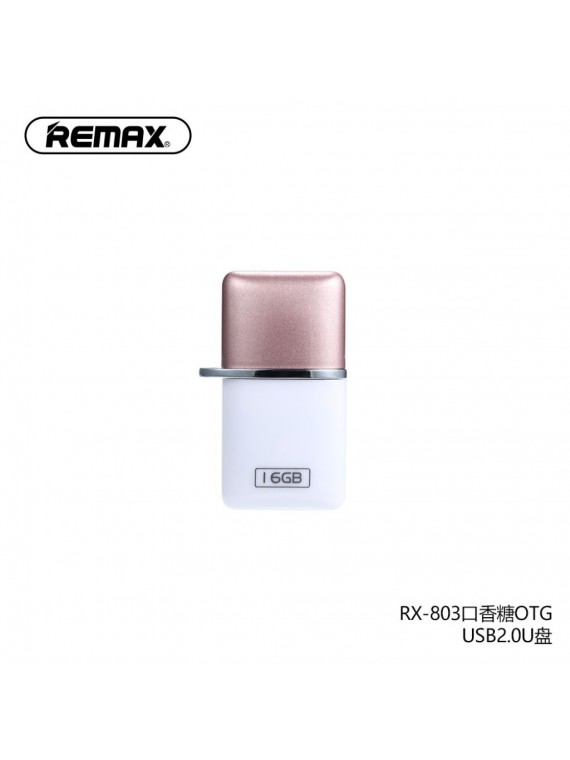 REMAX RX-803 USB Flash Drive 16G 2.0 OTG Rose Gold