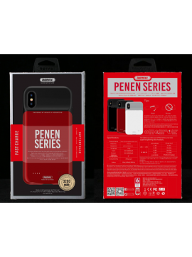 REMAX PN-04 Penen Series 2.0 Rechargeable Battery Case For IPhone XS (5.8') 3200mAh Black