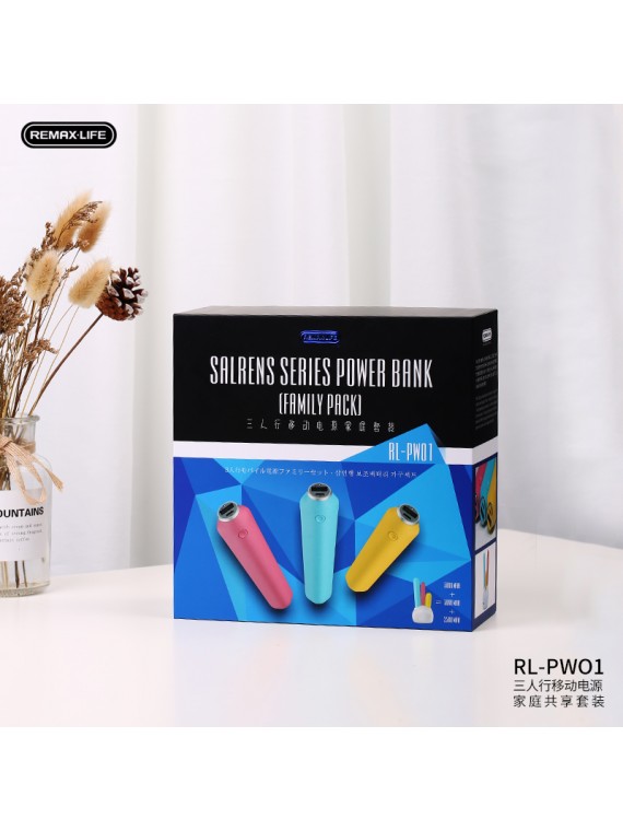 REMAXLIFE RL-PW01 Salrens Series Power Bank (Family Pack)  PACK