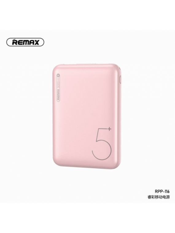 REMAX RPP-116 5000mAh 2 USB Power Bank Pink