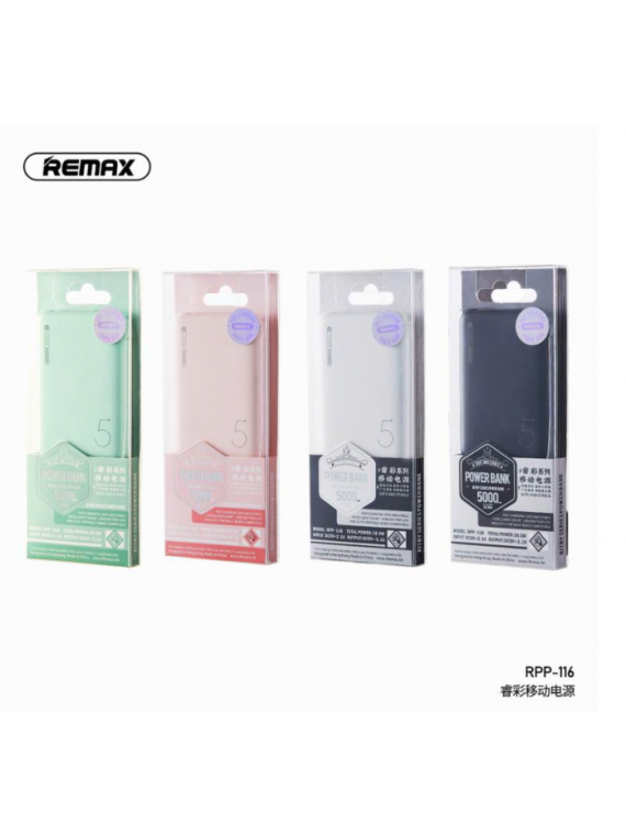 REMAX RPP-116 5000mAh 2 USB Power Bank Pink