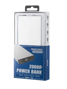 REMAX RPP-128 Janlon Series 20000mAh 2USB Power Bank Black