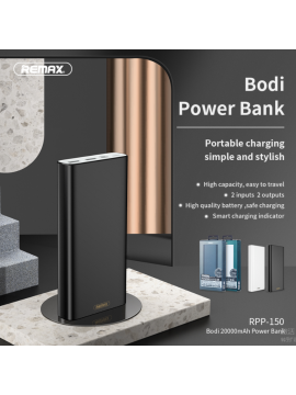 REMAX RPP-149 Bodi Series 2USB Power Bank 10000mAH white