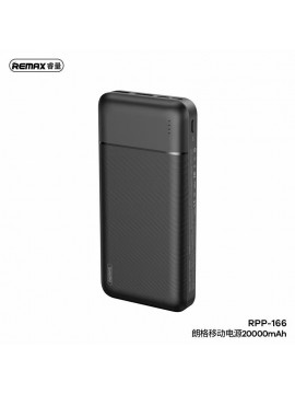 REMAX RPP-166 Lango Power Bank 20000mAh 2USB Black