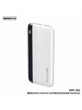 REMAX RPP-293 Kinen Series Power Bank 20W+ 22.5W PD 10000mAh White