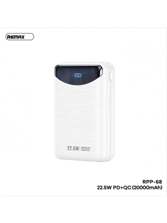 REMAX New RPP-68 Ritry II Series 22.5W PD+QC Charging Power Bank 20000mAh