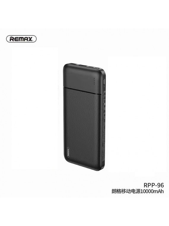 REMAX RPP-96 Lango Series 10000mAh 2USB Power Ban Black
