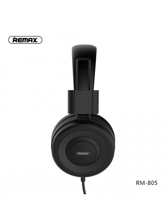 REMAX RM-805 Wired Headphone for Music and Calls Black