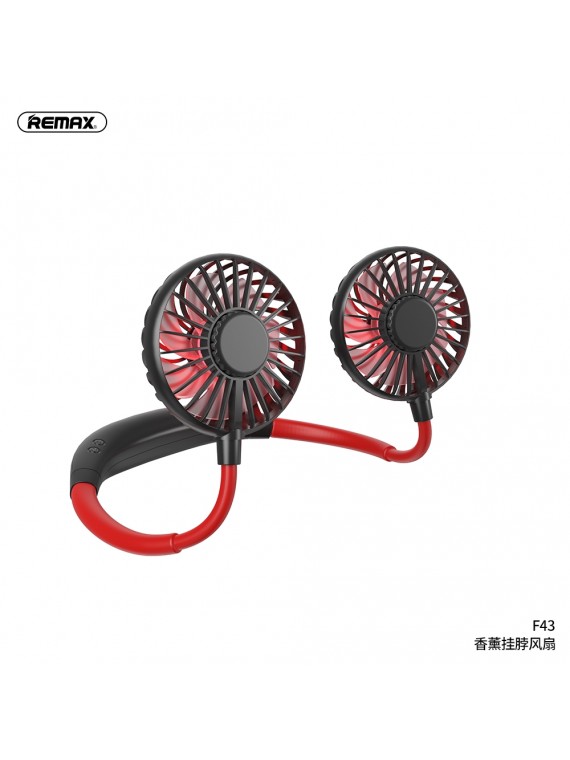 REMAX F43 Aromatherapy neckband Fan Black