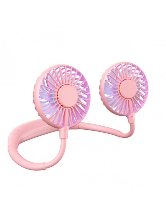 REMAX F43 Aromatherapy neckband Fan Pink