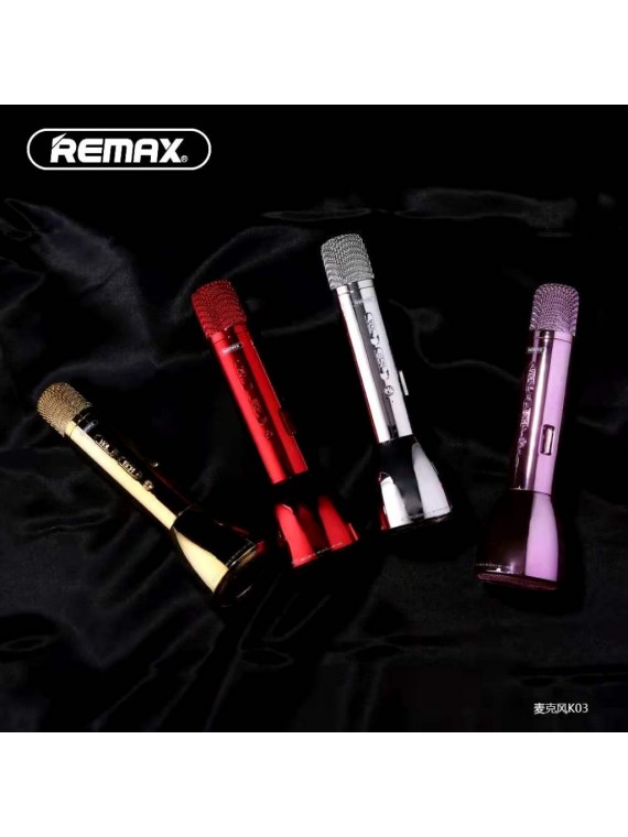 REMAX K03 Microphone Bluetooth Speaker Pink