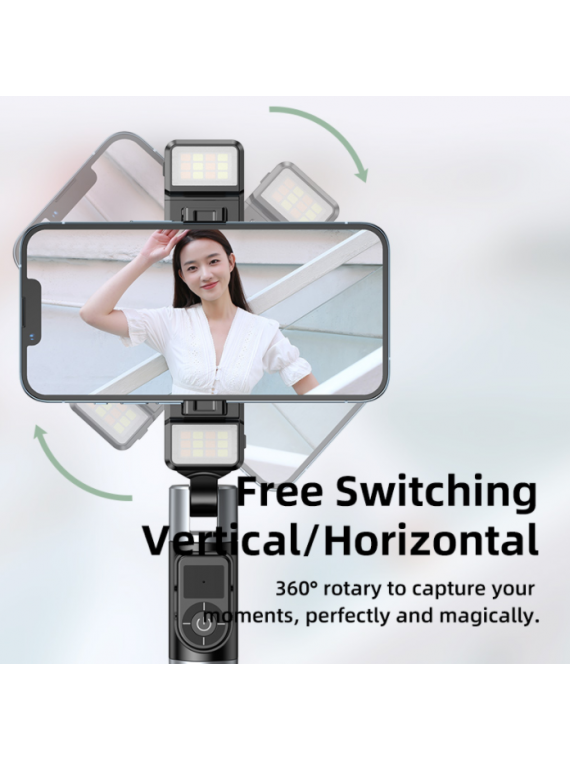 REMAX P13 Live-Stream Holder w/ Dual-Light Black