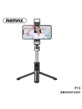 REMAX P13 Live-Stream Holder w/ Dual-Light Black