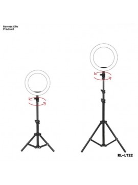REMAXLIFE RL-LT22 podcast tripod beauty fill light Black