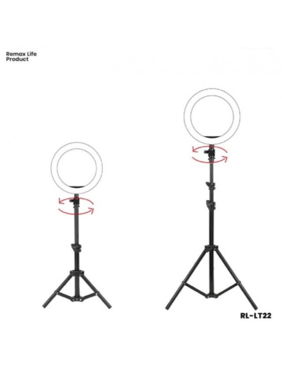 REMAXLIFE RL-LT22 podcast tripod beauty fill light Black