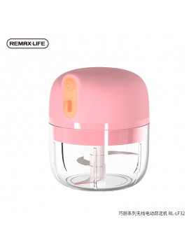 REMAX RL-LF32 Smart Kitchen Series Portable Wireless Electric Garlic Food Chopper Pink