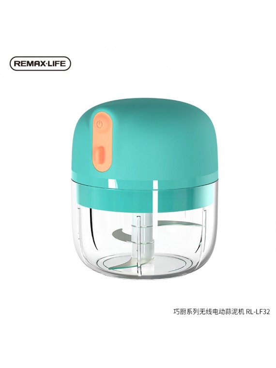 REMAX RL-LF32 Smart Kitchen Series Portable Wireless Electric Garlic Food Chopper Blue