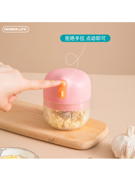 REMAX RL-LF32 Smart Kitchen Series Portable Wireless Electric Garlic Food Chopper Blue