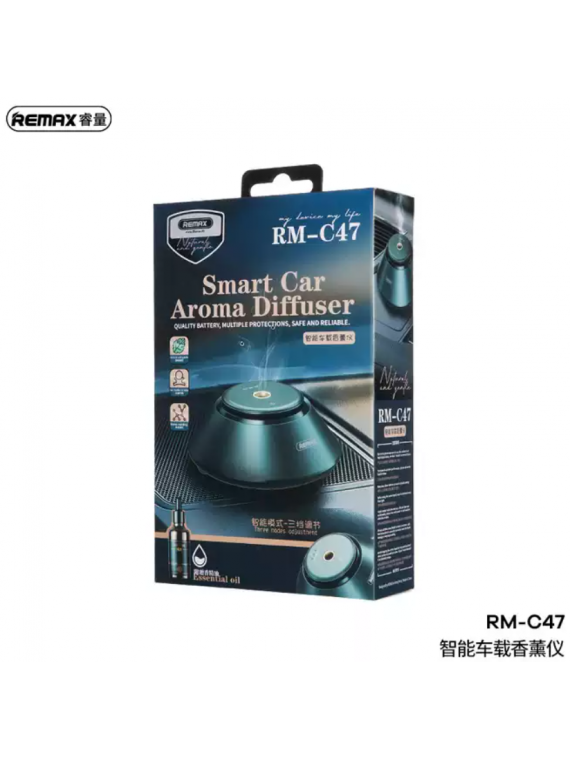 REMAX RM-C47 Smart Car Aroma Aromatherapy Diffuser Green