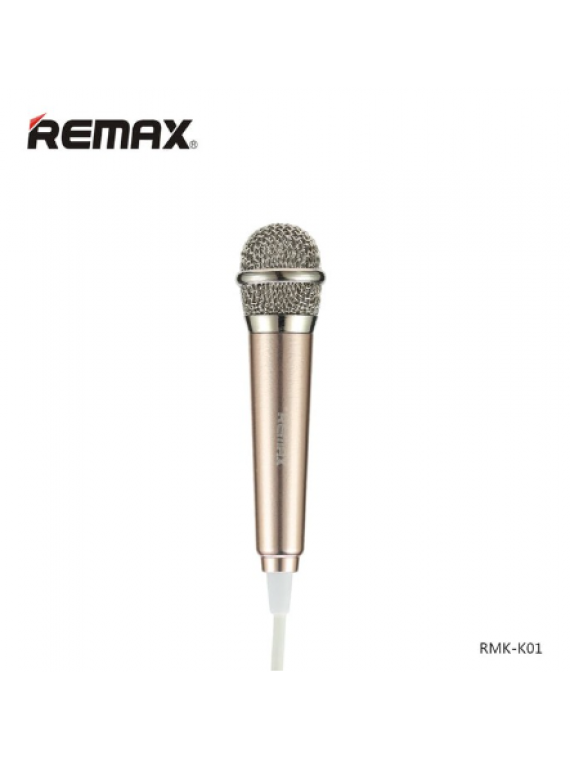 REMAX RMK-K01 Sing Song K Microphone Gold