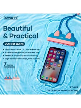 REMAX RT-W4 Cattie Waterproof Bag Blue