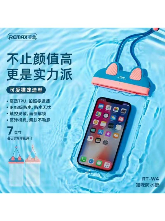 REMAX RT-W4 Cattie Waterproof Bag Blue
