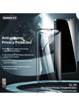 REMAX GL-56 6D Tempered Glass  for iPhone 12mini 5.4 Black