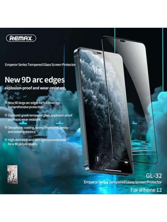 REMAX  Emperor Series 9D Tempered  Glass Screen Protector GL-32  for iPhone 12  5.4