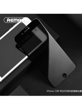 REMAX GL-35 9D Anti-Peeping Tempered Glass IPhone 7/8 Plus Black