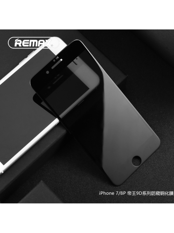 REMAX GL-35 9D Anti-Peeping Tempered Glass IPhone 7/8 Plus Black