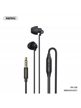 REMAX Wired RM-208 Sleep Earphone Black