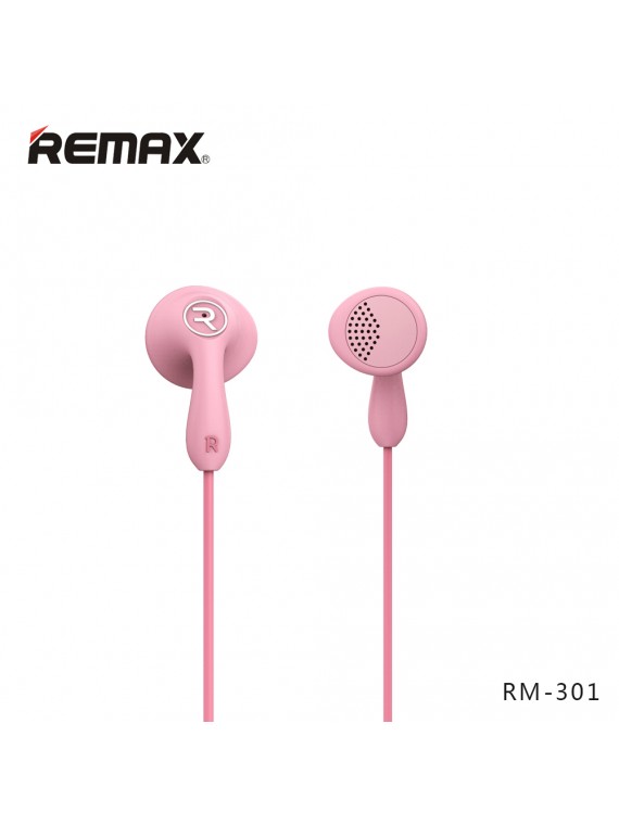 REMAX RM-301 Candy Earphone Pink