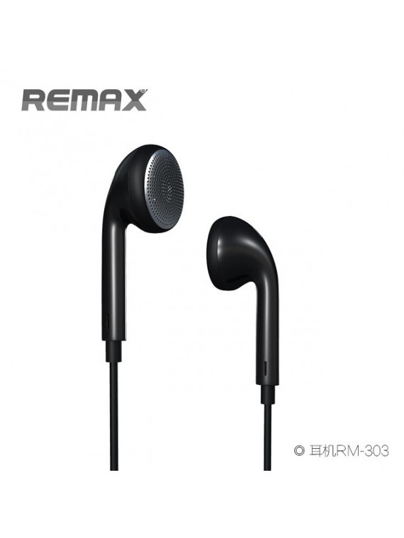 REMAX RM-303 Earphone With Mic Black