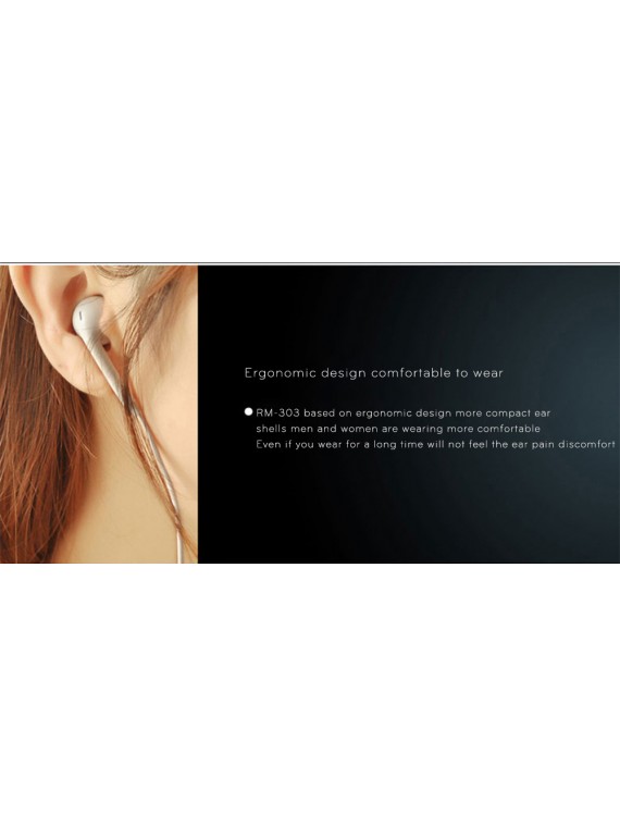 REMAX RM-303 Earphone With Mic White