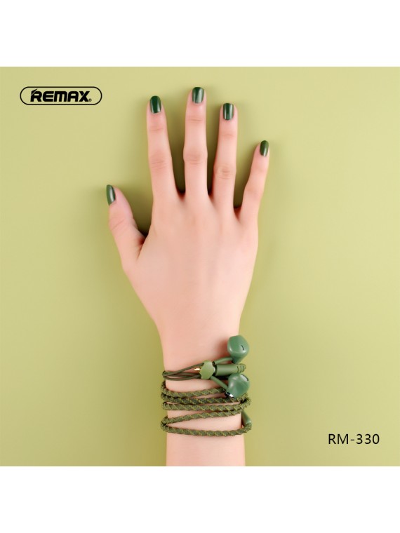 REMAX RM-330 Bracelet Earphone Green