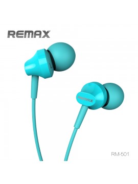 REMAX RM-501 Earphone With Mic Blue