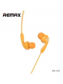 REMAX RM-505 Earbuds Earphone With Microphone Orange