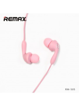 REMAX RM-505 Earbuds Earphone With Microphone Pink