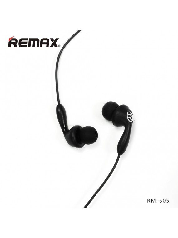 REMAX RM-505 Earbuds Earphone With Microphone Black