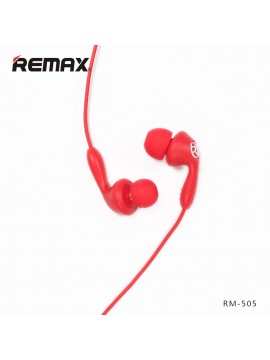 REMAX RM-505 Earbuds Earphone With Microphone Red