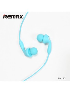 REMAX RM-505 Earbuds Earphone With Microphone Blue