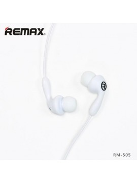 REMAX RM-505 Earbuds Earphone With Microphone White