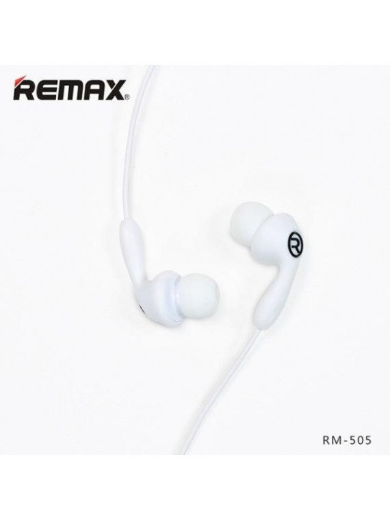 REMAX RM-505 Earbuds Earphone With Microphone White