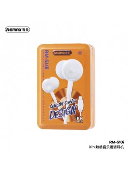 REMAX RM-510i  New Siley Series Wired Earphone for Music & Call WHITE