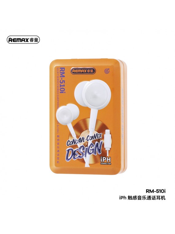 REMAX RM-510i New Siley Series Wired Earphone for Music & Call Black