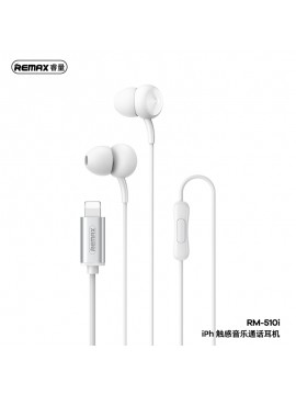 REMAX RM-510i  New Siley Series Wired Earphone for Music & Call WHITE