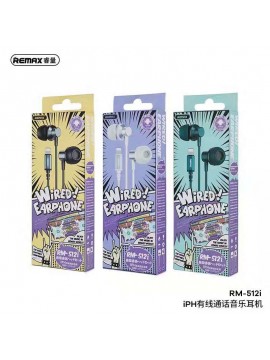 REMAX RM-512I Metal Wired Earphone For iPhone Green
